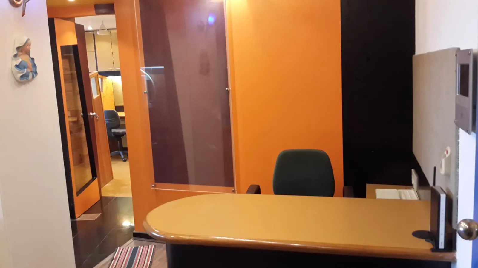 Reception desk in a fully furnished office in Chembur
