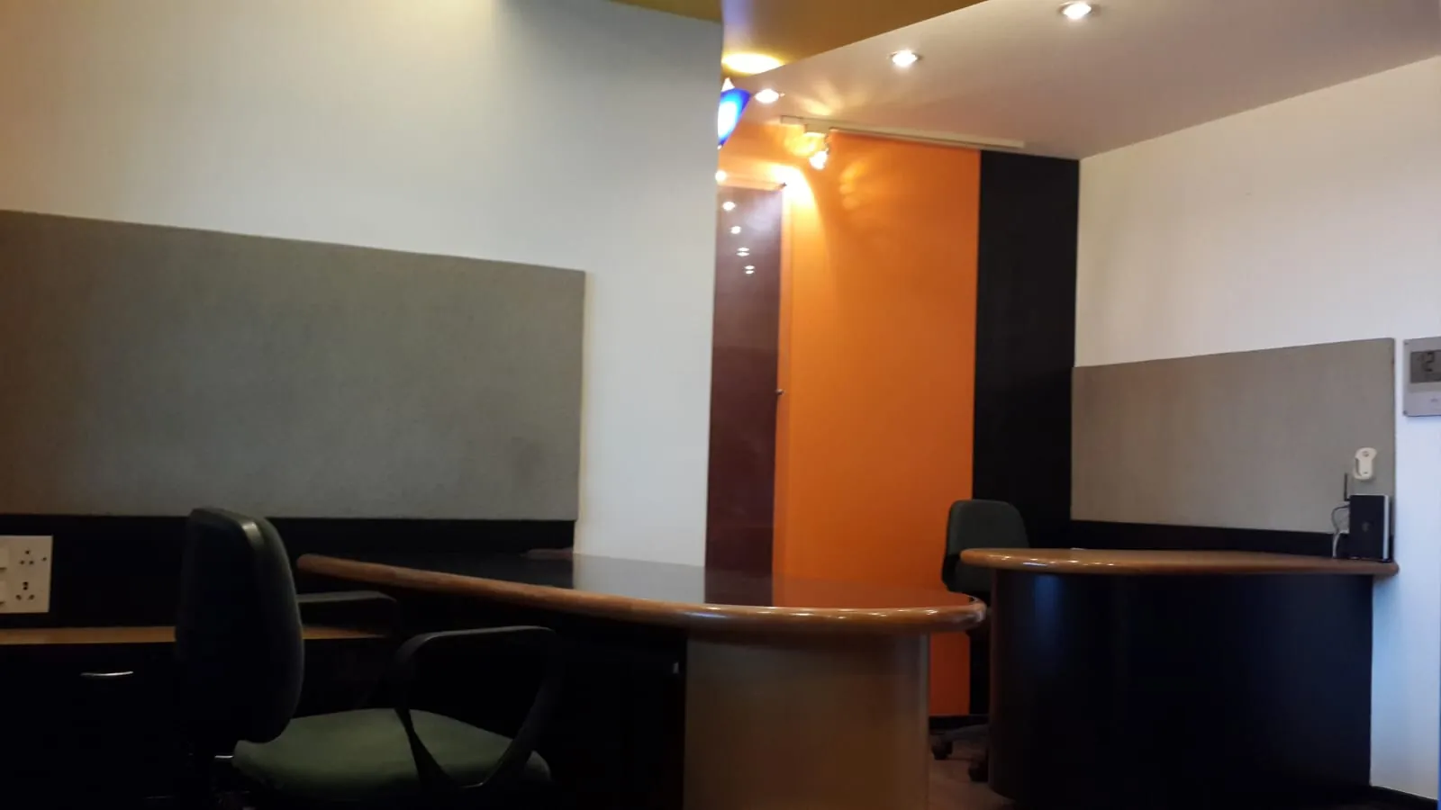 Cabin with desks in a ready-to-move office in Chembur